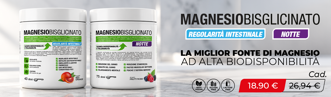 Magnesio Bisglicinato Notte e Regolarità intestinale